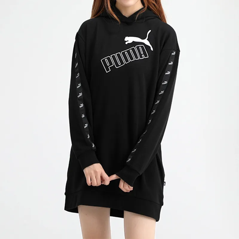 PUMA AMPLIFIED Long Sleeved Dresses Women's Black-2