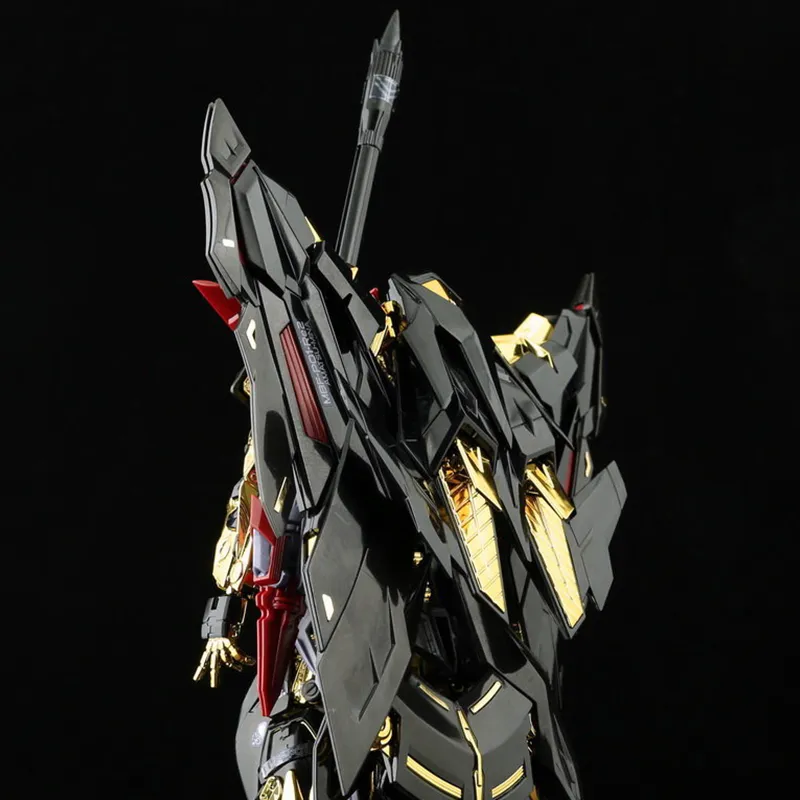 BANDAI RG 1 144 Gundam Astray Collection MBF P01 Re Gold Machine Sky Special Coated Version Black/Yellow Model Kits-2
