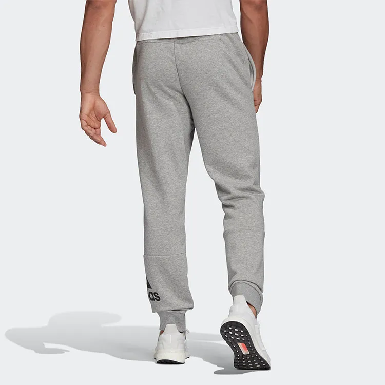 Adidas Knitted Sweatpants Men Medium Heather Gray-2