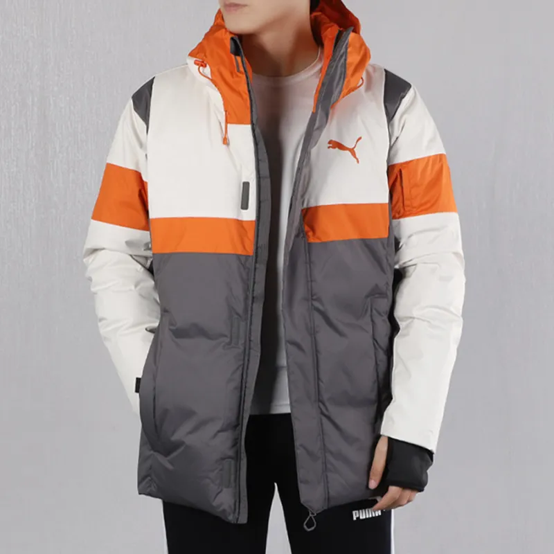 PUMA Down Jackets Men Lime Gray-5