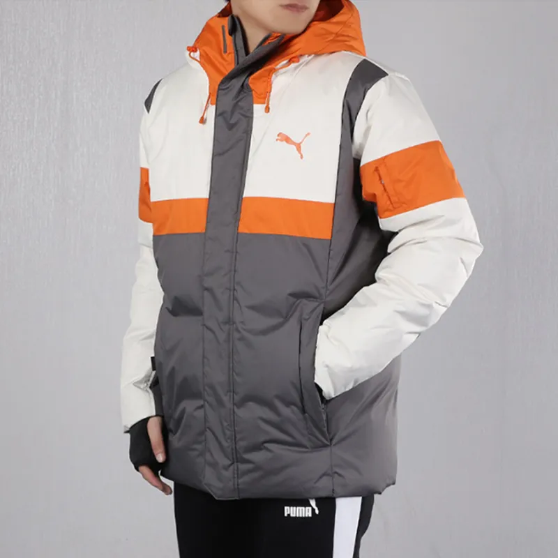 PUMA Down Jackets Men Lime Gray-3
