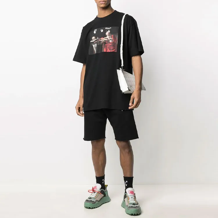 OFF WHITE Logo Sweat Shorts-3