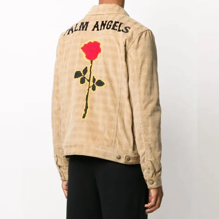 PALM ANGELS Jackets Men Khaki-3