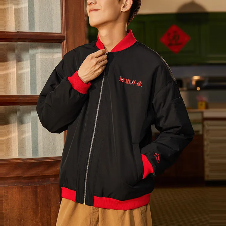 LiNing Sports Life Collection Puffer Jacket Winter Men's Black-4