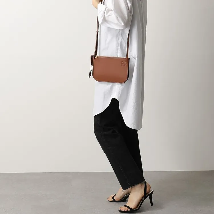 LOEWE Gate Pocket Cow Leather Shoulder Bag Crossbody Bag Women's Rusty Red-5