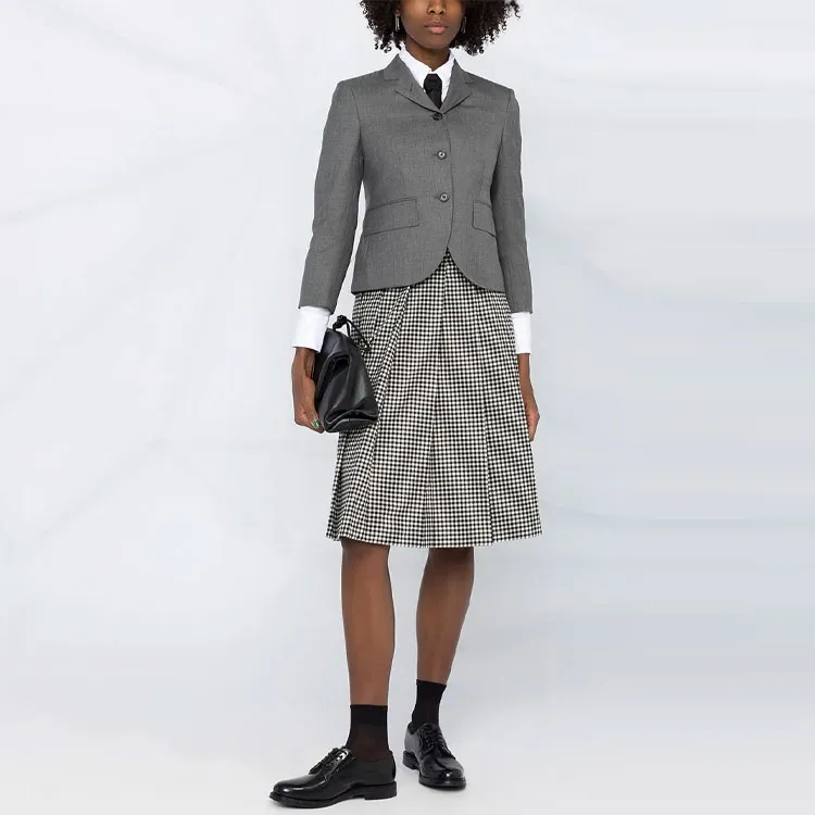 THOM BROWNE Single Breasted Tailored Blazer-4