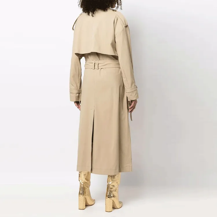 BALMAIN Trench Coats Women's Beige-2
