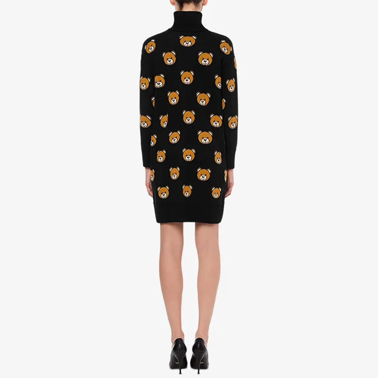 MOSCHINO Long-Sleeved Dresses Women's Black-2