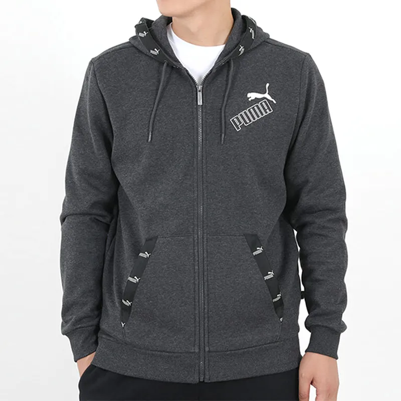 PUMA Jackets Men Black Gray Color-2