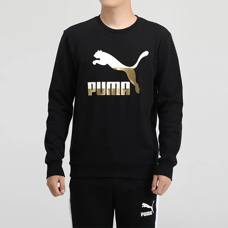 PUMA Sweatshirt Men's Black Gold-4
