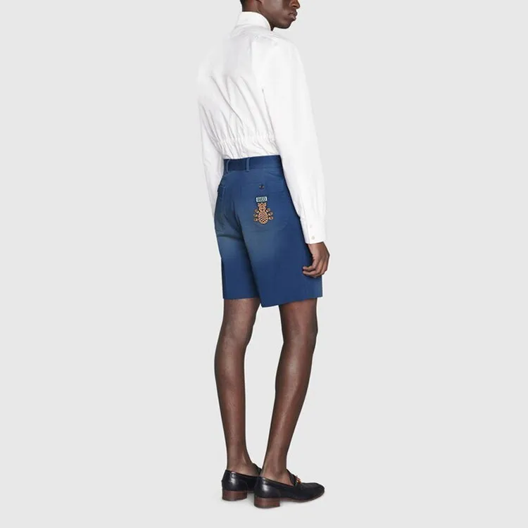 GUCCI Pineapple Embroidered Shorts-1
