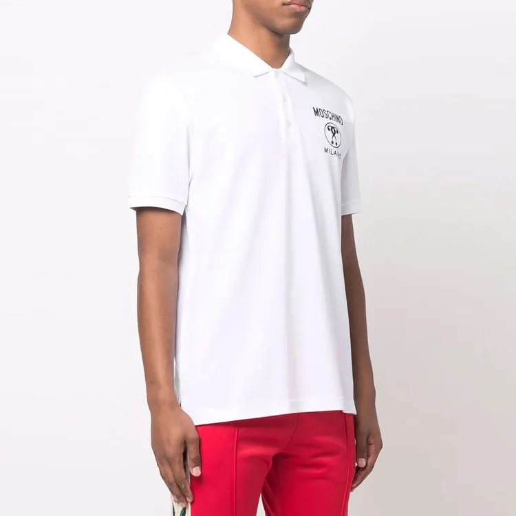 MOSCHINO Polo Shirts Men White-2