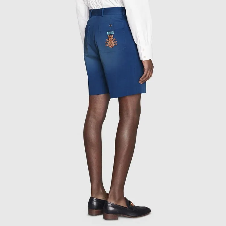 GUCCI Pineapple Embroidered Shorts-3