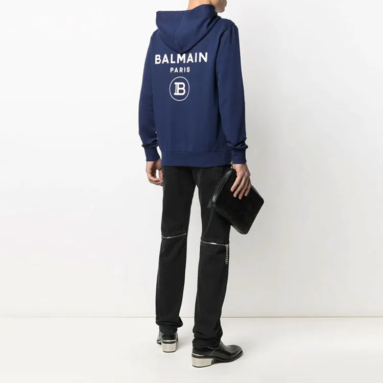 BALMAIN Sweatshirts Men Blue-3