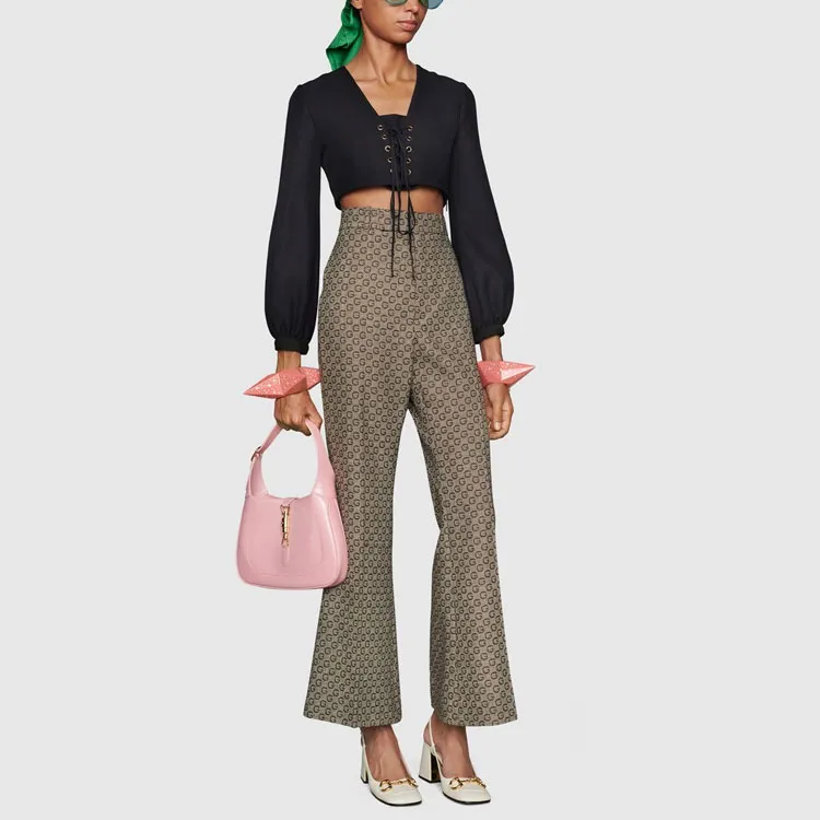 GUCCI SS21 Casual Pants Women's Khaki-2