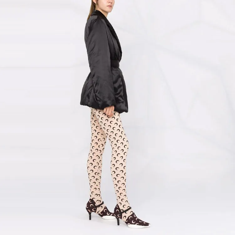 Marine Serre Leggings Women's Beige-3