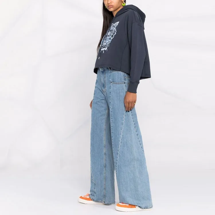 KENZO Sweatshirts Women's Gray Blue-4