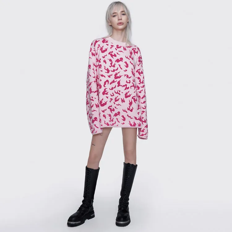 LVXWA Sweaters Unisex Pink-2