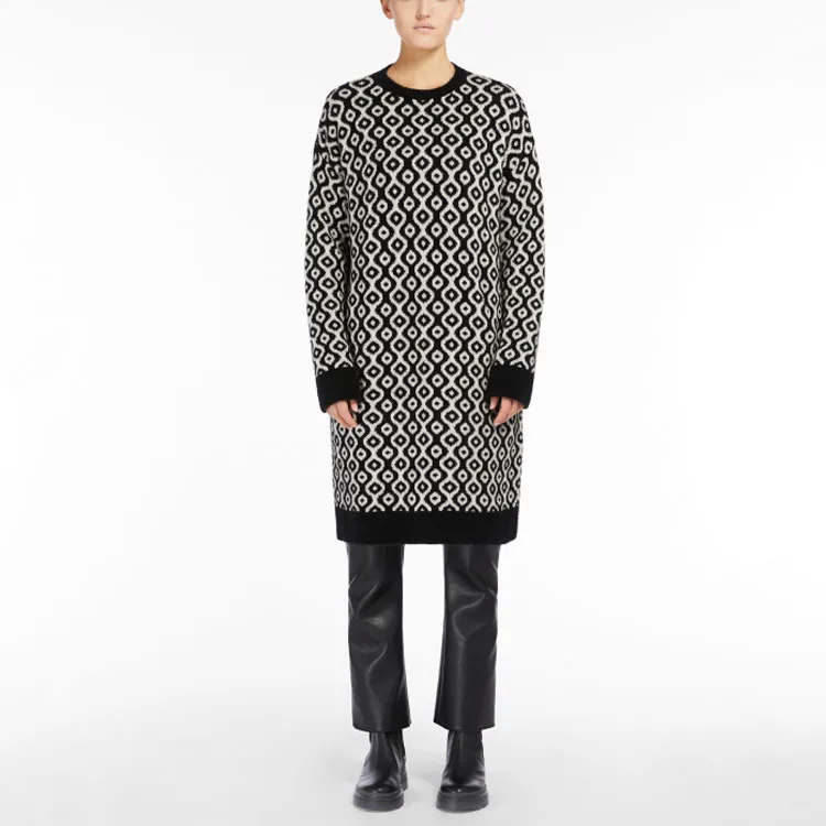 MaxMara Long Sleeved Dress Women's Black-1