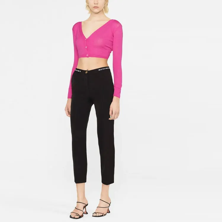 VERSACE Jeans Couture Logo waist Tailored Trousers-3
