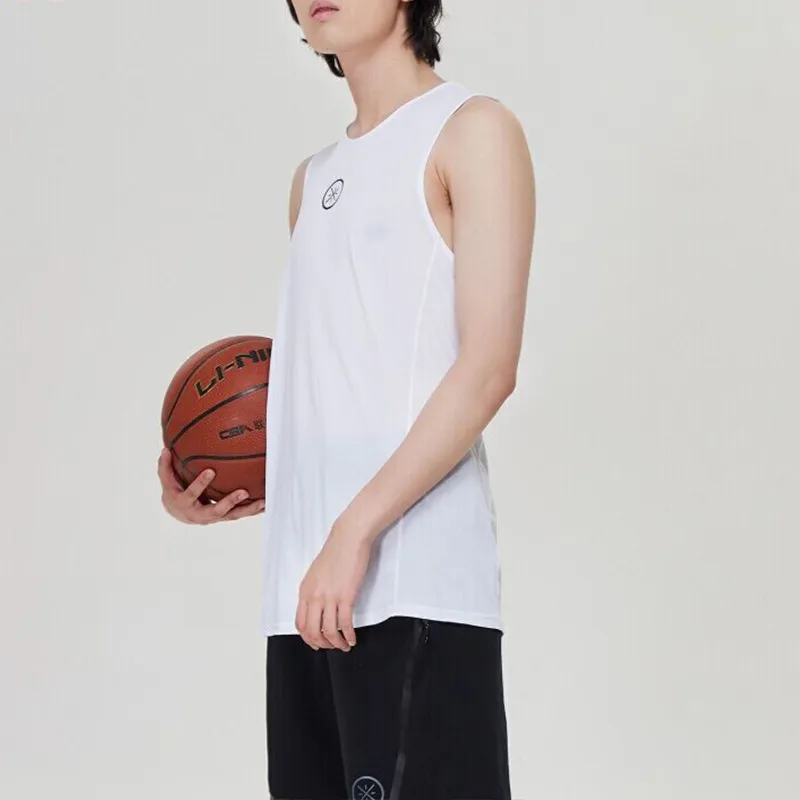 LiNing Sports Basketball Collection Tank Tops Men's White-5