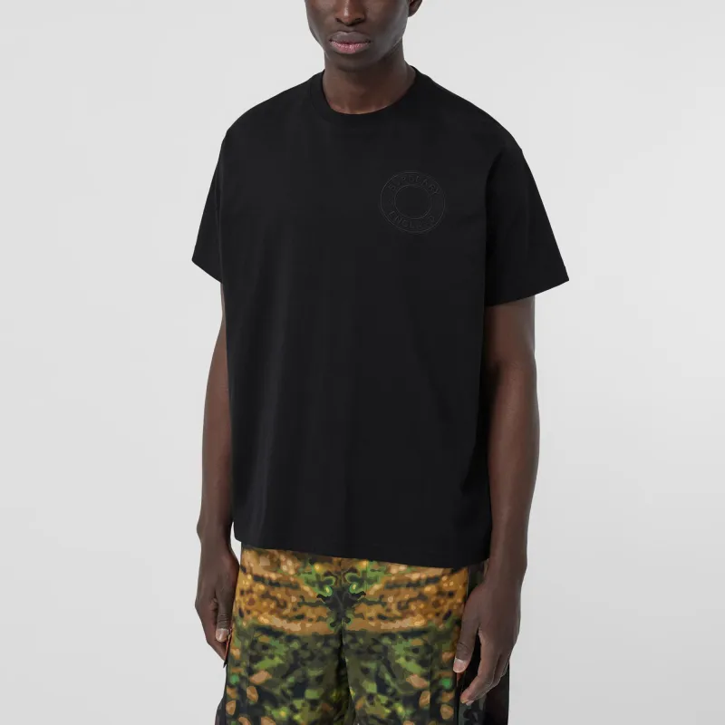 Burberry Logo Graphic Cotton Oversized T Shirt-2