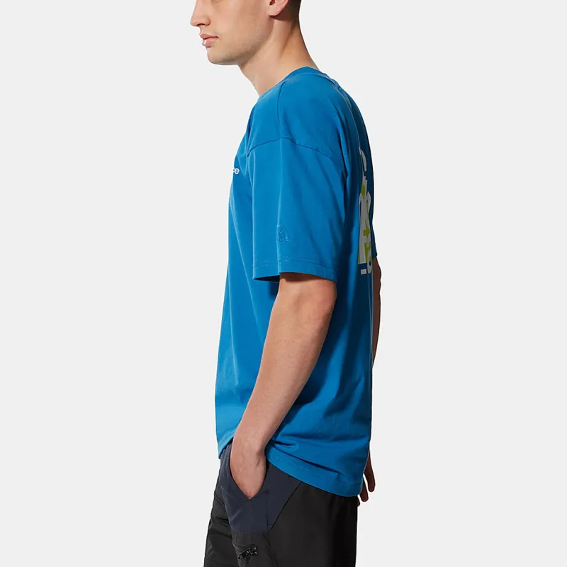 THE NORTH FACE Drop Shoulder Sleeve T Shirt Men's Blue-8