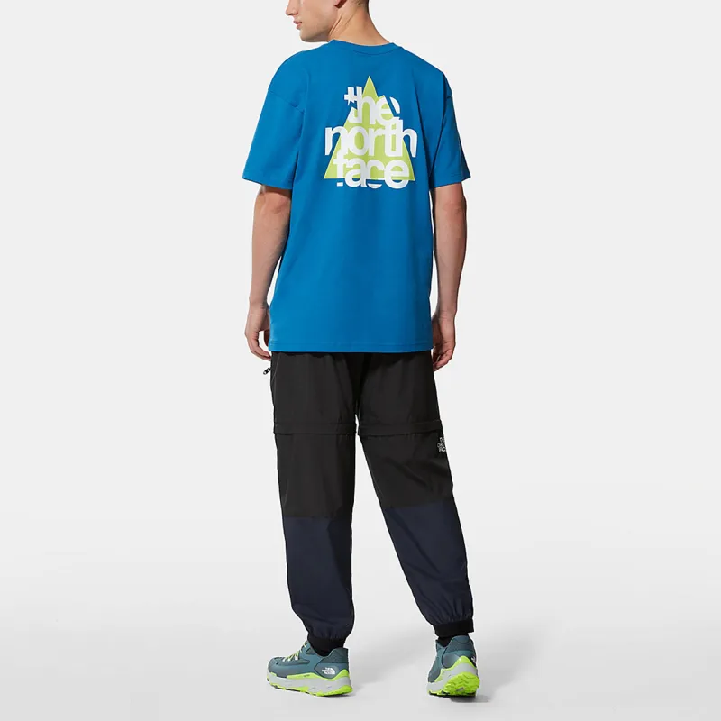 THE NORTH FACE Drop Shoulder Sleeve T Shirt Men's Blue-5