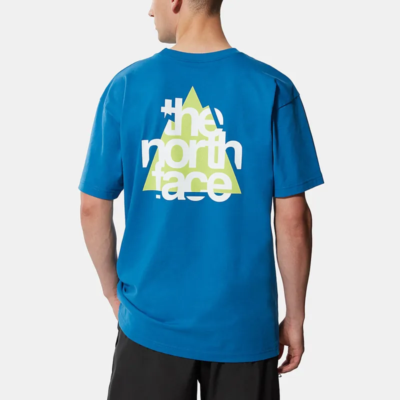 THE NORTH FACE Drop Shoulder Sleeve T Shirt Men's Blue-7