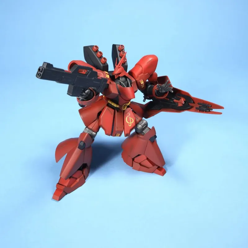 BANDAI HG Collection 1 144 Sazabi Mobile Suit Gundam, Xia Yu's Rise Red Model Kits 13cm-1