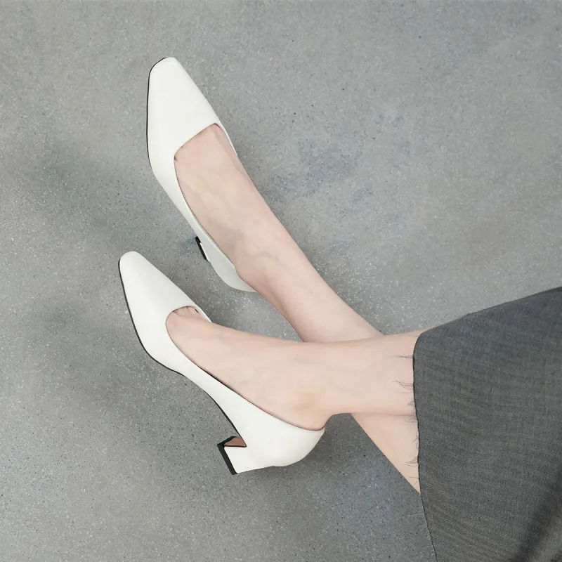 CAMEIDO High Heels Women's Ecru-1