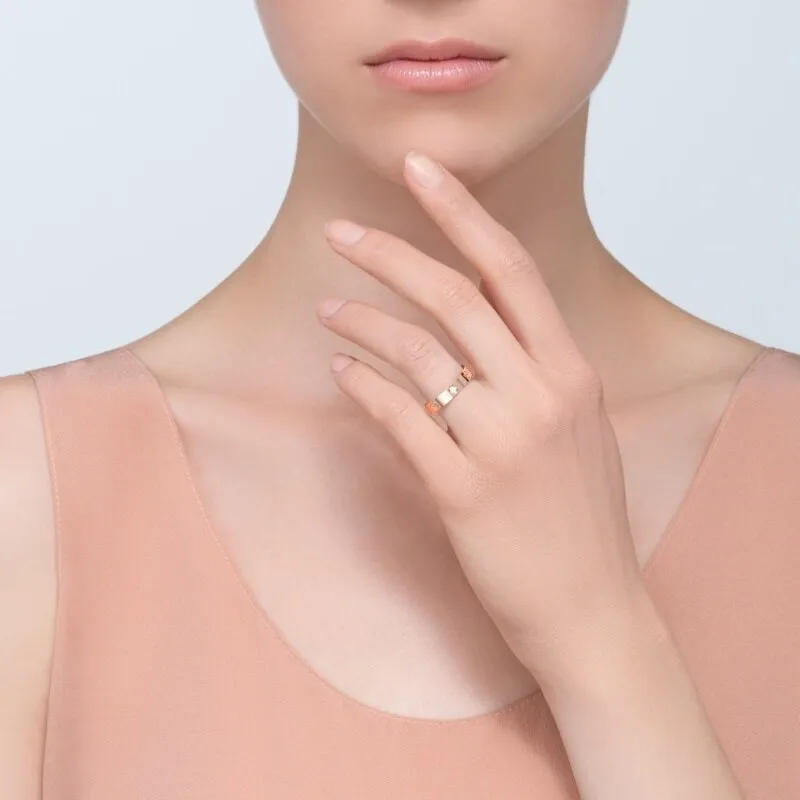 CARTIER Karat Gold Rings Unisex Rose Gold-3