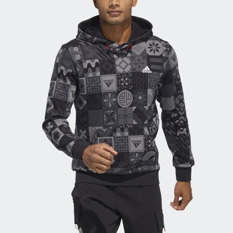 Adidas CNY Collection Sweatshirts Men Black-3