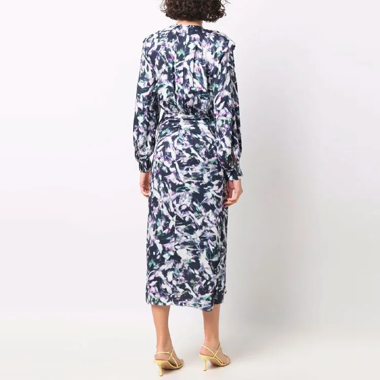 IRO NIGHT Long Sleeved Dresses Women's Blue-2