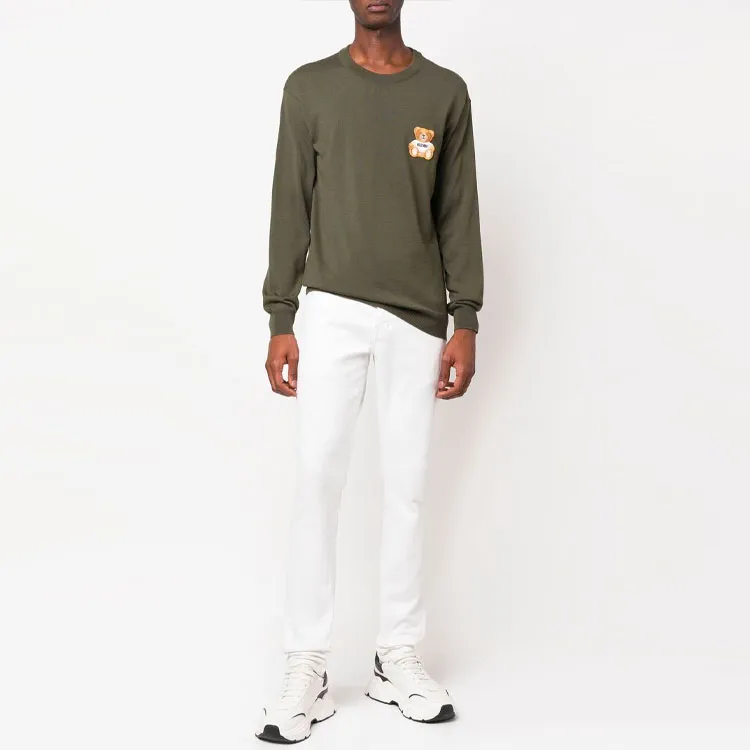 MOSCHINO Sweaters Men Green-1