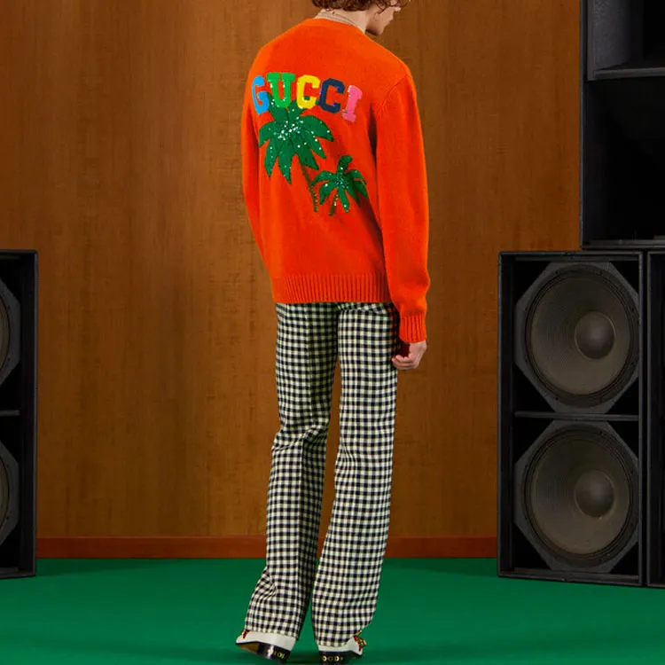 GUCCI FW22 Knitwear Men's Orange-3