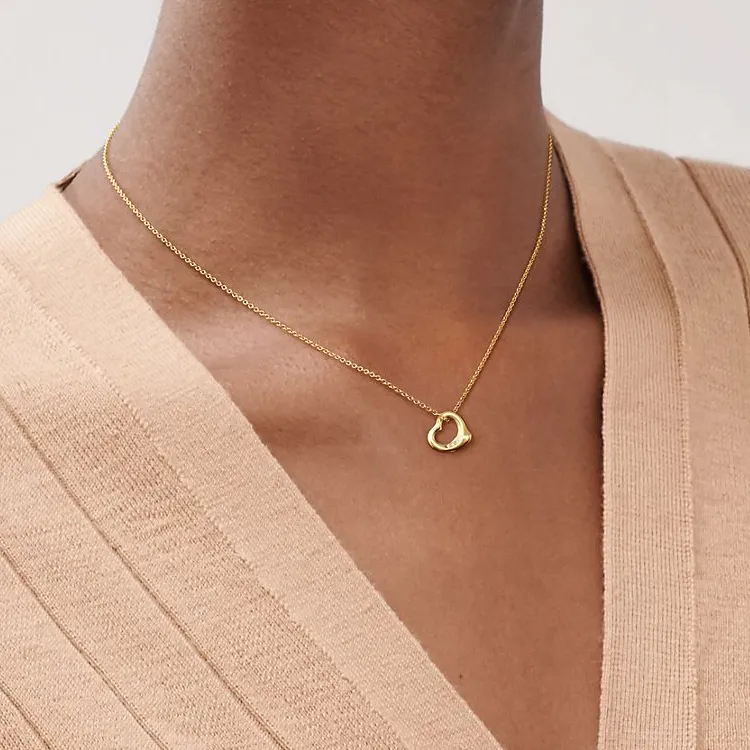 TIFFANY & CO. Elsa Peretti® 18K Gold Necklaces Women's Gold-2