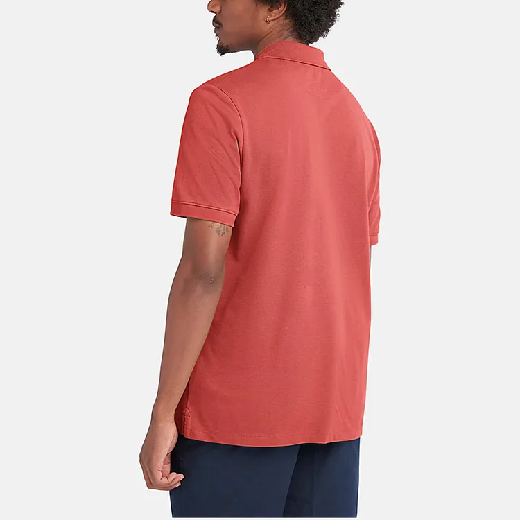 Timberland Polo Shirts Men Red-3