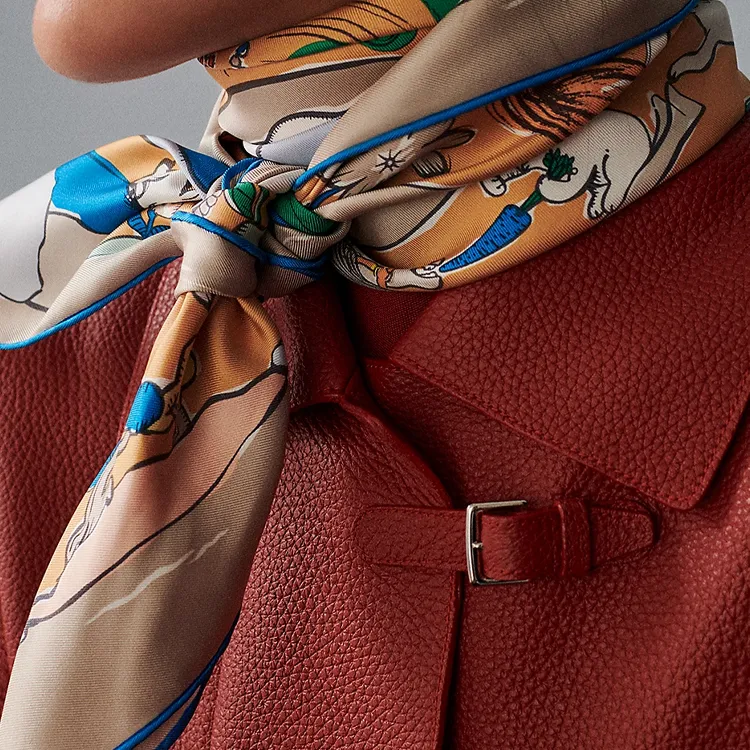 HERMES Silk Scarves Women's Multicolor-1