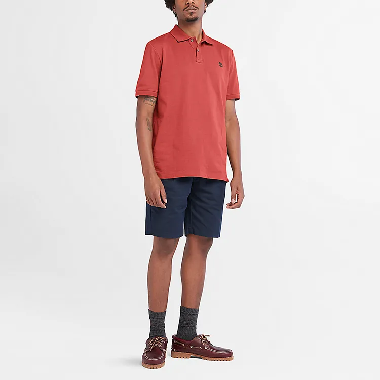 Timberland Polo Shirts Men Red-1