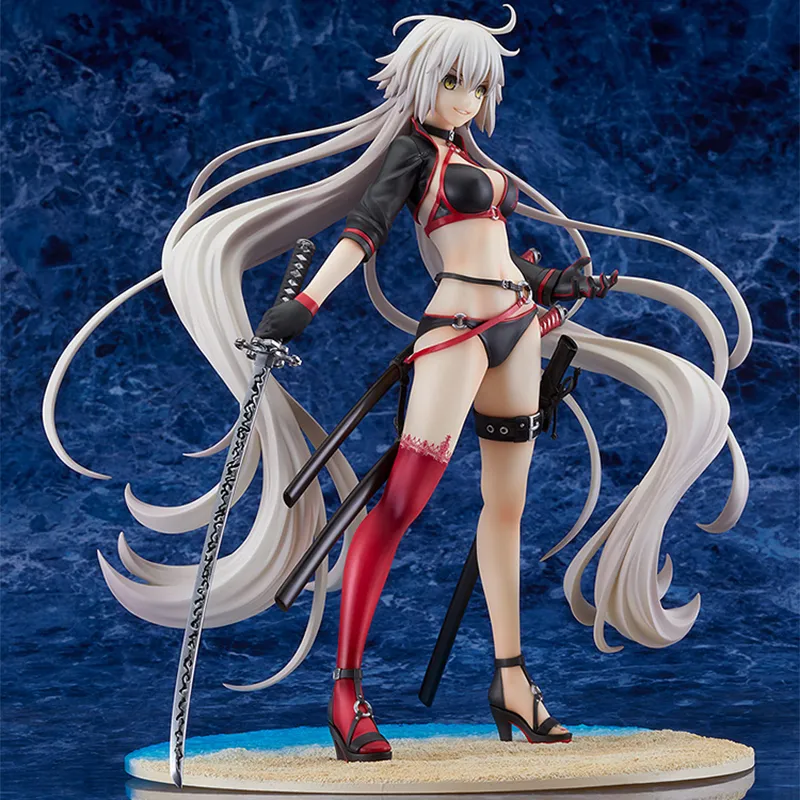 GSC Fate FGO Joan Of Arc Alter Black Joan Crazy Joan Swimsuit 1/7 With Base 24.5cm Scale Figures-3