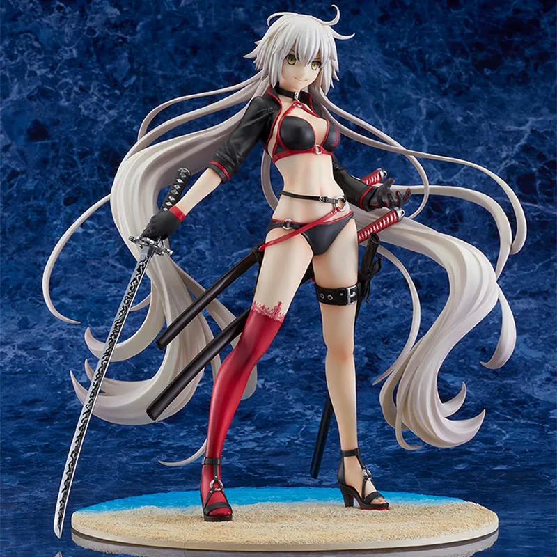 GSC Fate FGO Joan Of Arc Alter Black Joan Crazy Joan Swimsuit 1/7 With Base 24.5cm Scale Figures-2