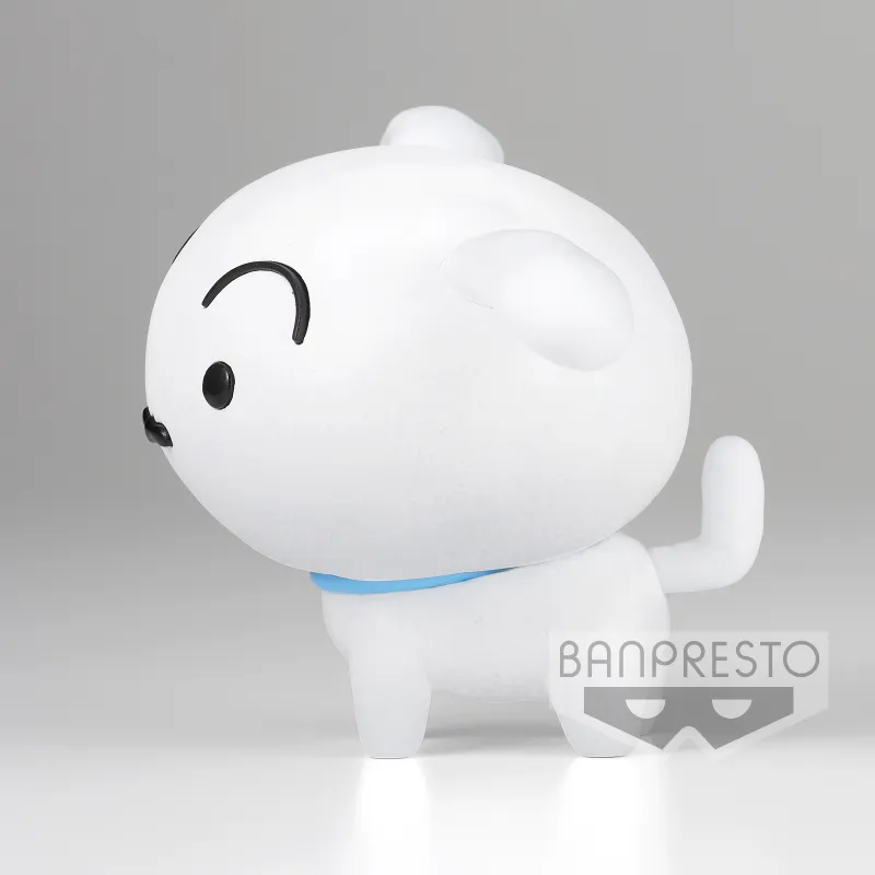 BANPRESTO Shiro Glass Factory Fluffy Puffy Crayon Shin Chan Style A Shiro Bonus Gifts 8cm-2