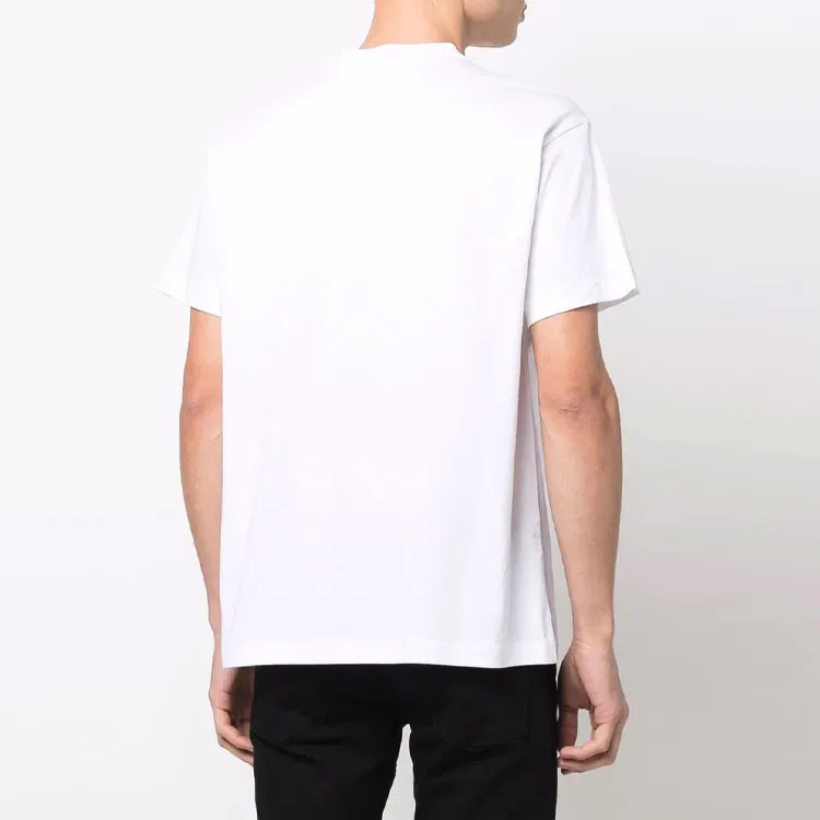 VERSACE JEANS COUTURE SS22 Men Metallic Logo Printed Short-Sleeve T-Shirt White-3