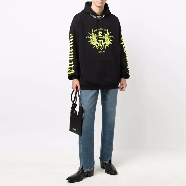 Vetements Black Label Logo Hoodie-1