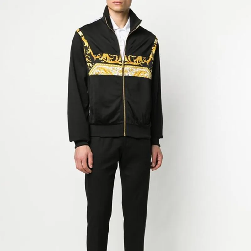 VERSACE Jackets Men Black-3