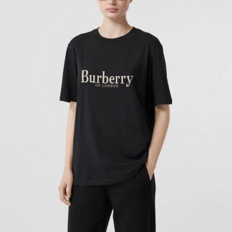 Burberry T Shirts Women's Black-2