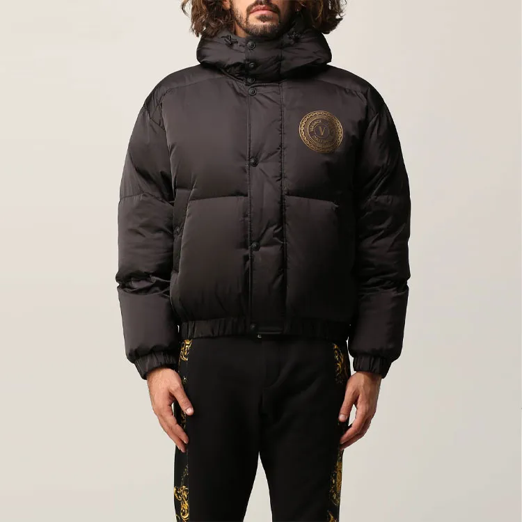 VERSACE JEANS COUTURE Down Jacket Men's Black-5