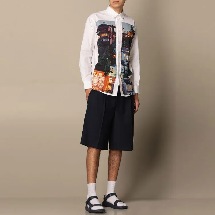 MSGM Shirts Men White-5