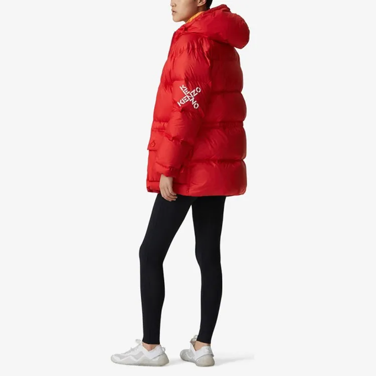 KENZO Down Jackets Women's China Red-4